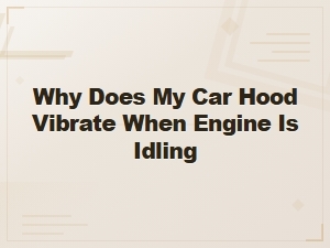 Why Your Car Hood Vibrates When Idling